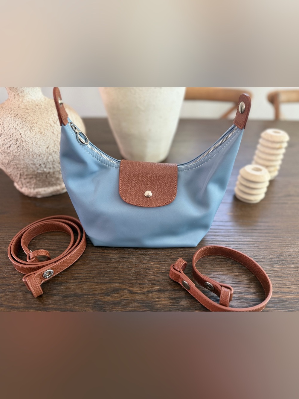 Versatile Small Nylon Foldable Handbag - Picture 7 of 10